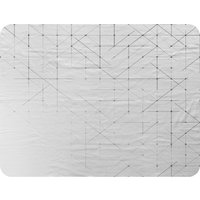 Benjamin Tate Design Geometric Simple Minimalistic Blanket in Natural | Size: 120 cm x 150 cm