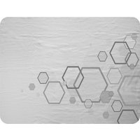Benjamin Tate Design Abstract Hexagon Blanket in Natural | Size: 120 cm x 150 cm