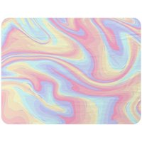 Benjamin Tate Design Colorful Marble Blanket in Natural | Size: 120 cm x 150 cm