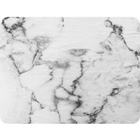 Benjamin Tate Design White Marble Texture Blanket in Natural | Size: 120 cm x 150 cm