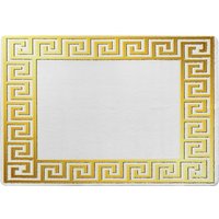 Benjamin Tate Design Golden Greek Ornamental Frame Rug in Natural | Size: Large