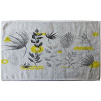 Benjamin Tate Design Selection Of Leaves Soft Bath Towel in Yellow