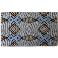 Benjamin Tate Design Abstract Geometric Roughly Hatched Shapes Soft Bath Towel in Pink
