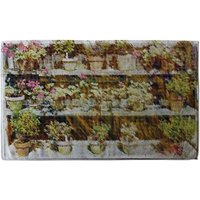Benjamin Tate Design Plant Pots Soft Bath Towel in Brown