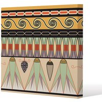 Benjamin Tate Design Egyptian pattern (Canvas Print) / 61 x 61 x 4cm in Natural | Size: 61 x 61 x 4 cm