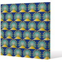 Benjamin Tate Design Egyptian style motif (Canvas Print) / 114 x 114 x 4cm in Natural | Size: 114 x 114 x 4 cm