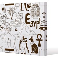 Benjamin Tate Design Hand drawn sketch Egypt (Canvas Print) / 127 x 127 x 4cm in Natural | Size: 127 x 127 x 4 cm