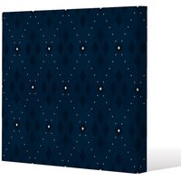 Benjamin Tate Design Diagonal dot stripes (Canvas Print) / 61 x 61 x 4cm in Natural | Size: 61 x 61 x 4 cm