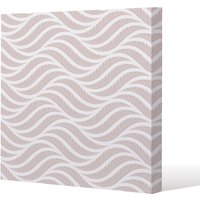 Benjamin Tate Design Geometric pattern with leaves (Canvas Print) / 114 x 114 x 4cm in Natural | Size: 114 x 114 x 4 cm