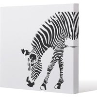 Benjamin Tate Design Zebra (Canvas Print) / 101 x 101 x 4cm in Natural | Size: 101 x 101 x 4 cm