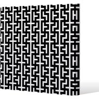 Benjamin Tate Design Maze (Canvas Print) / 61 x 61 x 4cm in Natural | Size: 61 x 61 x 4 cm