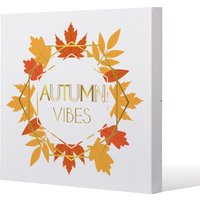 Benjamin Tate Design Autumn Vibes (Canvas Print) / 90 x 90 x 4cm in Natural | Size: 90 x 90 x 4 cm