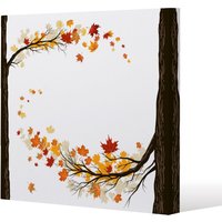 Benjamin Tate Design Autumn Trees (Canvas Print) / 90 x 90 x 4cm in Natural | Size: 90 x 90 x 4 cm