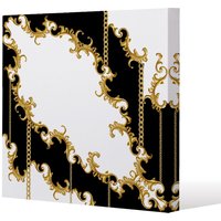 Benjamin Tate Design Baroque (Canvas Print) / 127 x 127 x 4cm in Natural | Size: 127 x 127 x 4 cm