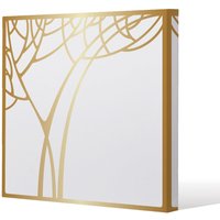 Benjamin Tate Design Golden Tree (Canvas Print) / 61 x 61 x 4cm in Natural | Size: 61 x 61 x 4 cm