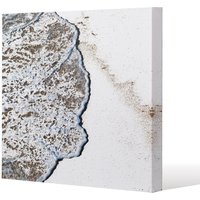 Benjamin Tate Design Beach Tide (Canvas Print) / 90 x 90 x 4cm in Natural | Size: 90 x 90 x 4 cm