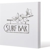 Benjamin Tate Design Surf Bar (Canvas Print) / 127 x 127 x 4cm in Natural | Size: 127 x 127 x 4 cm