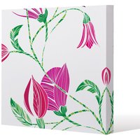 Benjamin Tate Design Tulips (Canvas Print) / 114 x 114 x 4cm in Natural | Size: 114 x 114 x 4 cm