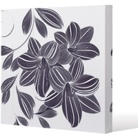 Benjamin Tate Design Orchids (Canvas Print) / 61 x 61 x 4cm in Natural | Size: 61 x 61 x 4 cm
