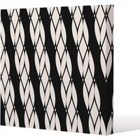 Benjamin Tate Design Geometric Rope Pattern (Canvas Print) / 114 x 114 x 4cm in Natural | Size: 114 x 114 x 4 cm
