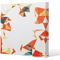 Benjamin Tate Design Autumn Geometric (Canvas Print) / 61 x 61 x 4cm in Natural | Size: 61 x 61 x 4 cm