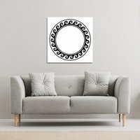 Benjamin Tate Design Decorative Egyptian (Canvas Print) / 90 x 90 x 4cm in Natural | Size: 90 x 90 x 4 cm