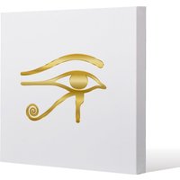 Benjamin Tate Design Eye Of Horus (Canvas Print) / 101 x 101 x 4cm in Natural | Size: 101 x 101 x 4 cm