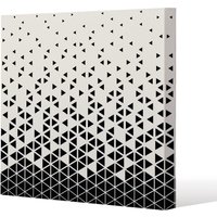 Benjamin Tate Design Geometric Triangles (Canvas Print) / 101 x 101 x 4cm in Natural | Size: 101 x 101 x 4 cm