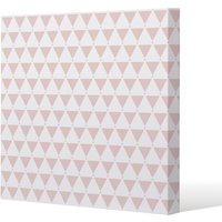 Benjamin Tate Design Pink Triangles (Canvas Print) / 101 x 101 x 4cm in Natural | Size: 101 x 101 x 4 cm