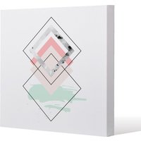 Benjamin Tate Design Geometric Overlays (Canvas Print) / 61 x 61 x 4cm in Natural | Size: 61 x 61 x 4 cm