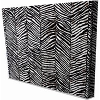 Benjamin Tate Design Zebra Animal Print (Canvas Print) / 127 x 127 x 4cm in Natural | Size: 127 x 127 x 4 cm