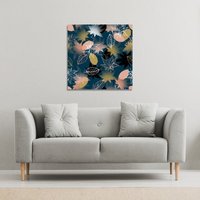 Benjamin Tate Design Maple Leaves (Canvas Print) / 61 x 61 x 4cm in Natural | Size: 61 x 61 x 4 cm