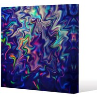 Benjamin Tate Design Psychedelic Marble (Canvas Print) / 61 x 61 x 4cm in Natural | Size: 61 x 61 x 4 cm