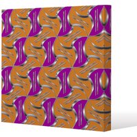 Benjamin Tate Design Geo Metalic Shapes (Canvas Print) / 61 x 61 x 4cm in Natural | Size: 61 x 61 x 4 cm