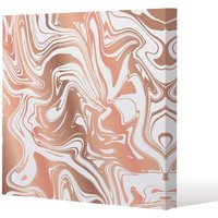 Benjamin Tate Design Rose Gld Marble (Canvas Print) / 127 x 127 x 4cm in Natural | Size: 127 x 127 x 4 cm