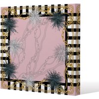 Benjamin Tate Design Chains (Canvas Print) / 61 x 61 x 4cm in Natural | Size: 61 x 61 x 4 cm