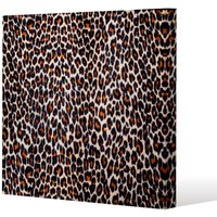 Benjamin Tate Design Leopard Print (Canvas Print) / 101 x 101 x 4cm in Natural | Size: 101 x 101 x 4 cm