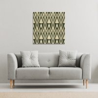 Benjamin Tate Design Geo Pattern (Canvas Print) / 61 x 61 x 4cm in Natural | Size: 61 x 61 x 4 cm