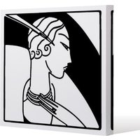 Benjamin Tate Design Art Deco Woman (Canvas Print) / 114 x 114 x 4cm in Natural | Size: 114 x 114 x 4 cm