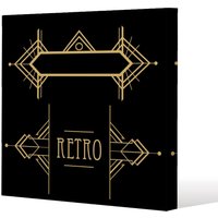 Benjamin Tate Design Art Deco Retro (Canvas Print) / 46 x 46 x 4cm in Natural | Size: 46 x 46 x 4 cm