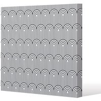 Benjamin Tate Design Geometric Curves (Canvas Print) / 127 x 127 x 4cm in Natural | Size: 127 x 127 x 4 cm