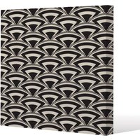 Benjamin Tate Design Geometric Arches (Canvas Print) / 46 x 46 x 4cm in Natural | Size: 46 x 46 x 4 cm