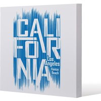 Benjamin Tate Design California Venice Beach (Canvas Print) / 61 x 61 x 4cm in Natural | Size: 61 x 61 x 4 cm