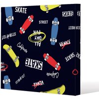 Benjamin Tate Design Skate (Canvas Print) / 127 x 127 x 4cm in Natural | Size: 127 x 127 x 4 cm