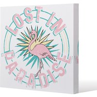 Benjamin Tate Design Lost In Paradise (Canvas Print) / 101 x 101 x 4cm in Natural | Size: 101 x 101 x 4 cm