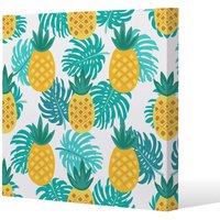 Benjamin Tate Design Pineapples (Canvas Print) / 114 x 114 x 4cm in Natural | Size: 114 x 114 x 4 cm