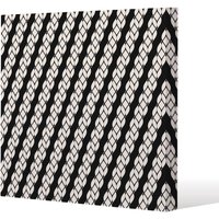 Benjamin Tate Design Striped Rope Pattern (Canvas Print) / 77 x 77 x 4cm in Natural | Size: 77 x 77 x 4 cm