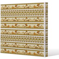 Benjamin Tate Design Ornament of Ancient Egypt to The Frescoes (Canvas Print) / 77 x 77 x 4cm in Natural | Size: 77 x 77 x 4 cm