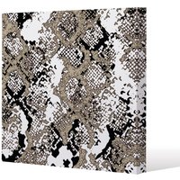 Benjamin Tate Design Grunge Pattern (Canvas Print) / 114 x 114 x 4cm in Natural | Size: 114 x 114 x 4 cm