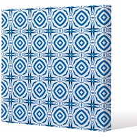 Benjamin Tate Design Blue powerful (Canvas Print) / 61 x 61 x 4cm in Natural | Size: 61 x 61 x 4 cm